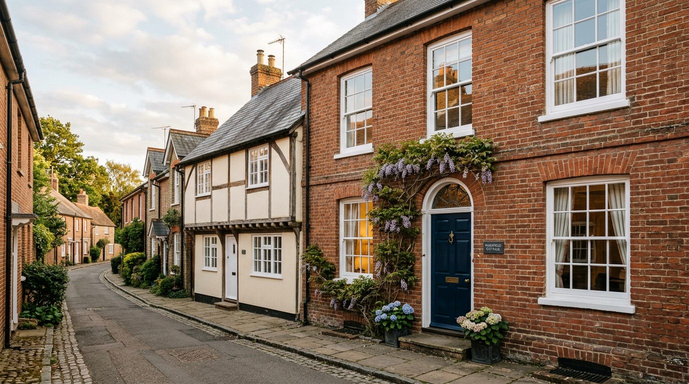 Residential Tring street in Hertfordshire showing local vernacular windows and doors — the character of homes South East Windows & Doors installs across HP23
