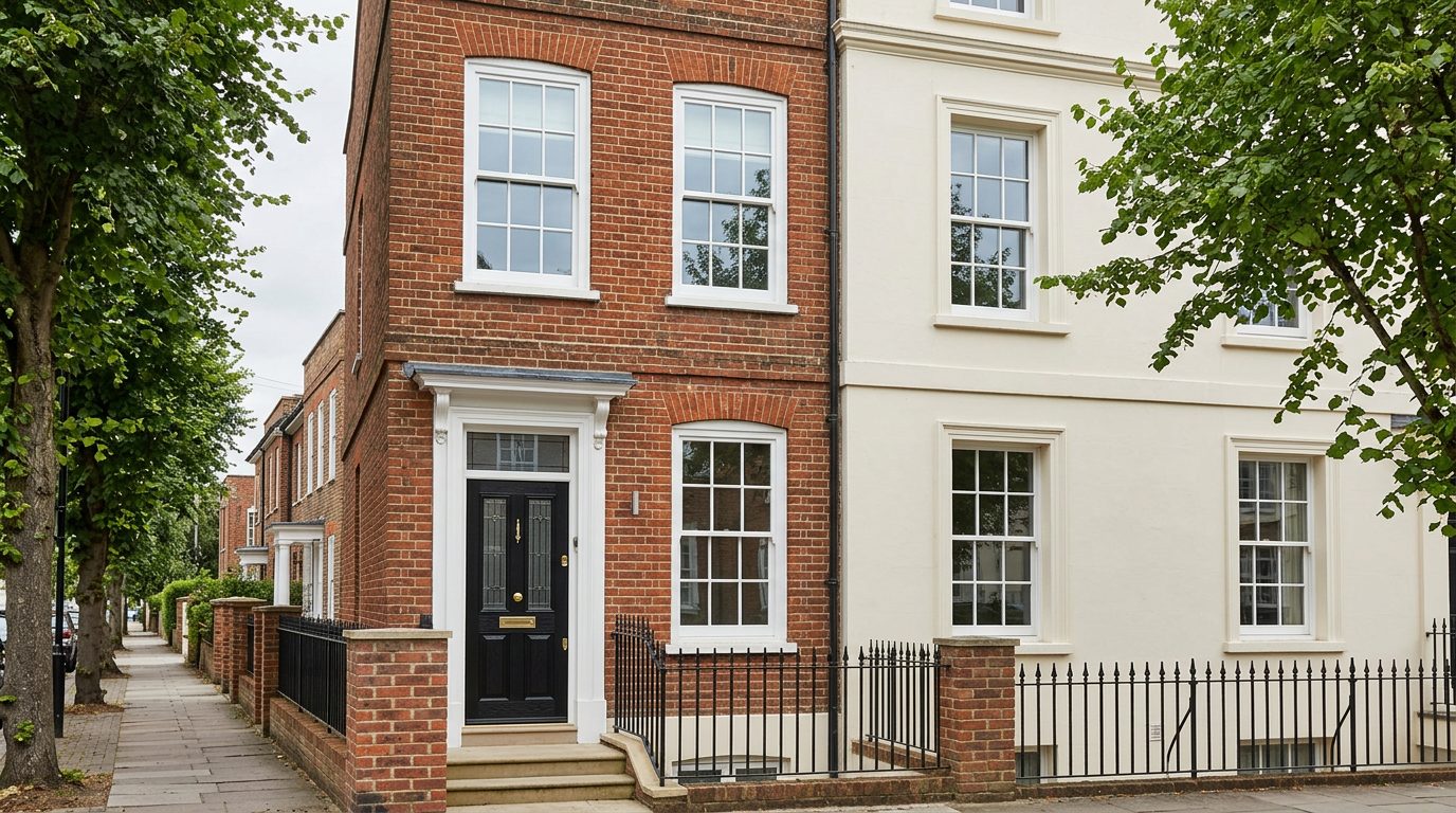 Residential Bromley street in London showing local vernacular windows and doors — the character of homes South East Windows & Doors installs across BR1, BR2