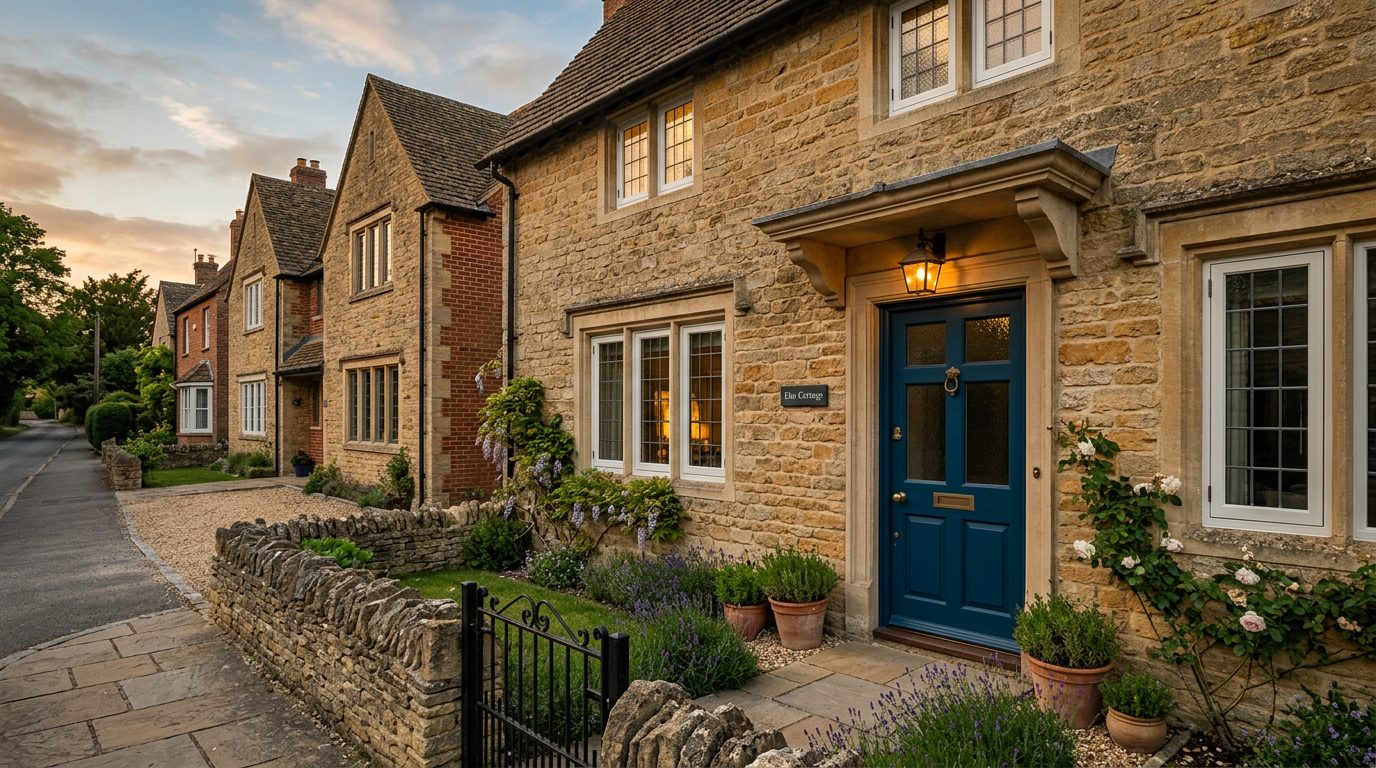 Residential Didcot street in Oxfordshire showing local vernacular windows and doors — the character of homes South East Windows & Doors installs across OX11