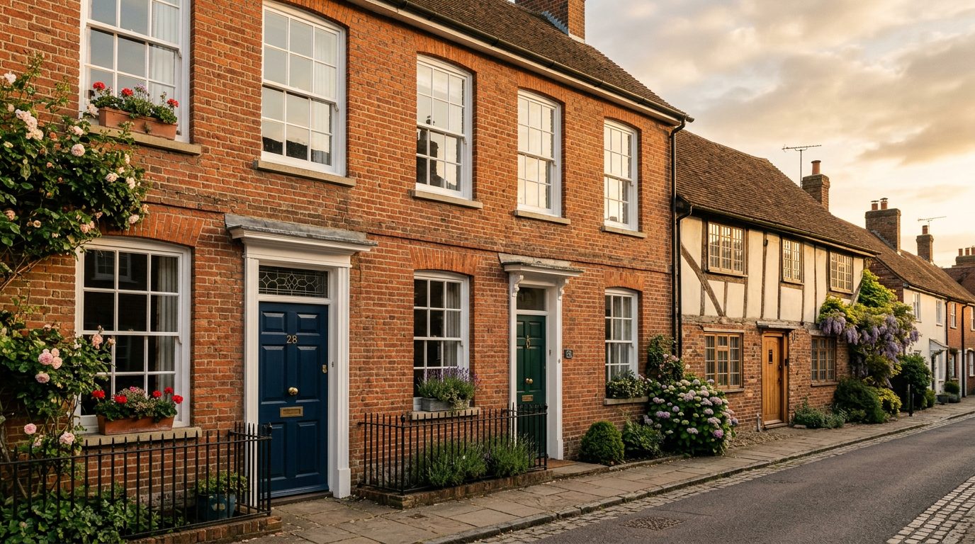 Residential Hemel Hempstead street in Hertfordshire showing local vernacular windows and doors — the character of homes South East Windows & Doors installs across HP1 – HP3