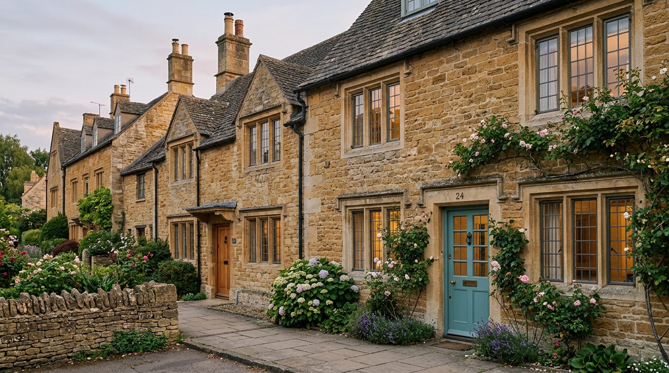 Residential Banbury street in Oxfordshire showing local vernacular windows and doors — the character of homes South East Windows & Doors installs across OX15 – OX17