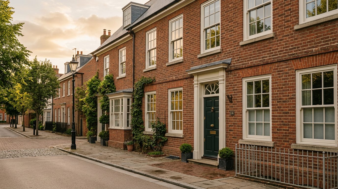 Residential Potters Bar street in Hertfordshire showing local vernacular windows and doors — the character of homes South East Windows & Doors installs across EN6
