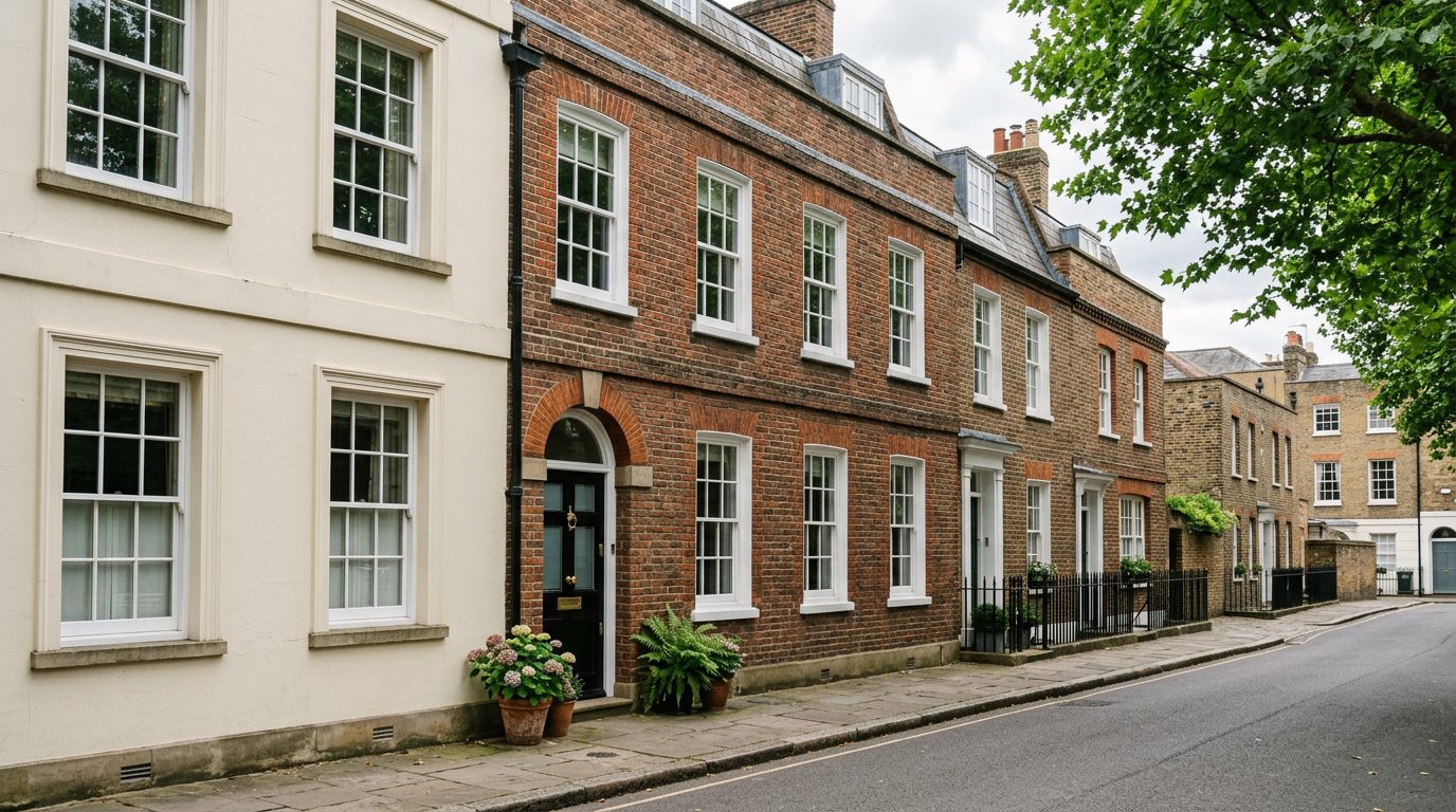 Residential Enfield street in London showing local vernacular windows and doors — the character of homes South East Windows & Doors installs across EN1 – EN3