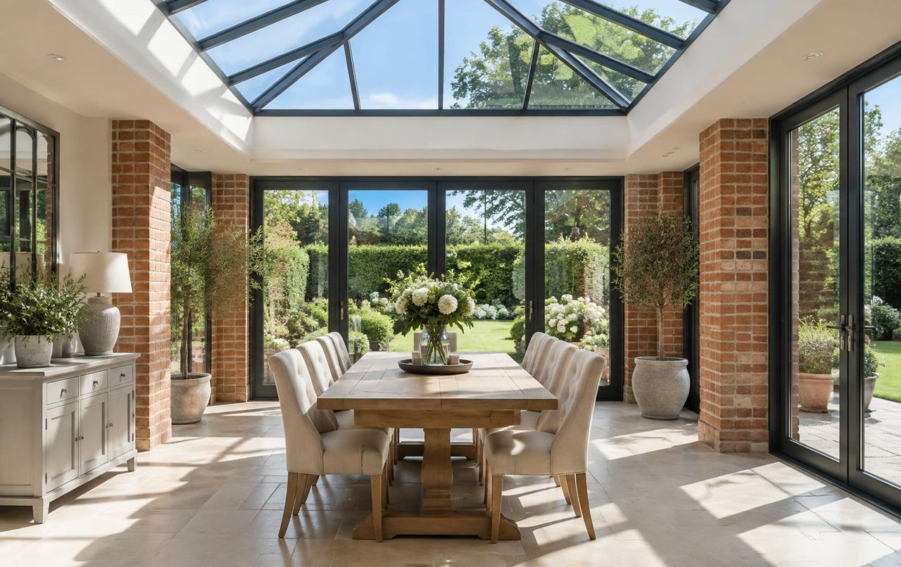 A lantern-roof orangery extending a Beaconsfield kitchen — Beaconsfield