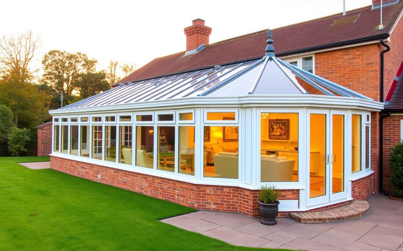 p-shape conservatories — bespoke installation by South East Windows & Doors across London and the Home Counties