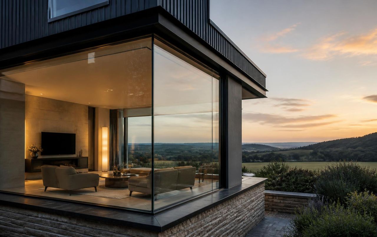 structural corner windows — bespoke installation by South East Windows & Doors across London and the Home Counties